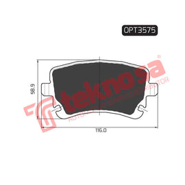 Brake Components Brake Pads OPT3575 for Sale South Africa Brake Pads SpareMe