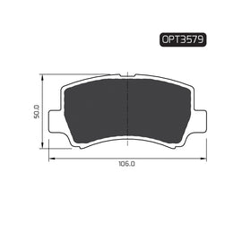 OPTIMA Front Brake Pads for Changan Star - SKU OPT3579 - SpareMe South Africa