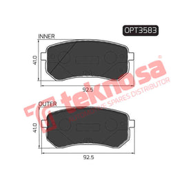 Brake Components Brake Pads OPT3583 for Sale South Africa Brake Pads SpareMe