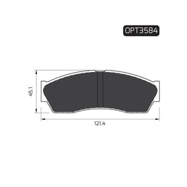 OPTIMA Front Brake Pads for Tata Indica - SKU OPT3584 - SpareMe South Africa
