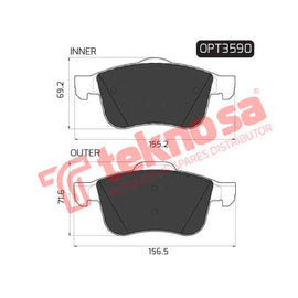Brake Components Brake Pads OPT3590 for Sale South Africa Brake Pads SpareMe