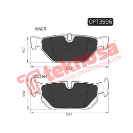 Brake Components Brake Pads OPT3596 for Sale South Africa Brake Pads SpareMe