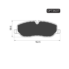 OPTIMA Front Brake Pads for Land Rover Discovery - SKU OPT3637 - SpareMe South Africa