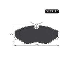 OPTIMA Front Brake Pads for Nissan Espace - SKU OPT3645 - SpareMe South Africa