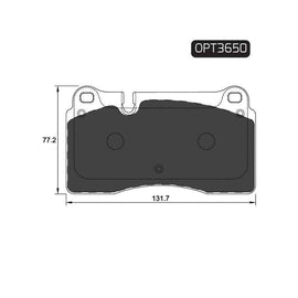 Audi A6 - Front Brake Pads | OPTIMA | OPT3650 - SKU OPT3650 - SpareMe South Africa