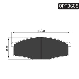 OPTIMA Front Brake Pads for Fiat Boxer - SKU OPT3665 - SpareMe South Africa