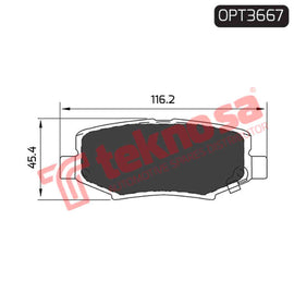 Brake Components Brake Pads OPT3667 for Sale South Africa Brake Pads SpareMe