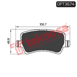 Brake Components Brake Pads OPT3674 for Sale South Africa Brake Pads SpareMe