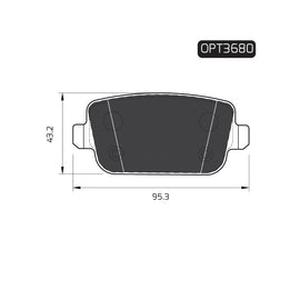 OPTIMA Rear Brake Pads for Land Rover Freelander - SKU OPT3680 - SpareMe South Africa