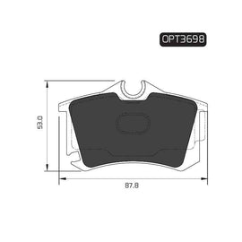 Land Rover Altea - Rear Brake Pads | OPTIMA | OPT3698 - SKU OPT3698 - SpareMe South Africa
