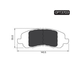 OPTIMA Front Brake Pads for Chrysler C4 - SKU OPT3703 - SpareMe South Africa