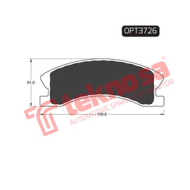 Brake Components Brake Pads OPT3726 for Sale South Africa Brake Pads SpareMe