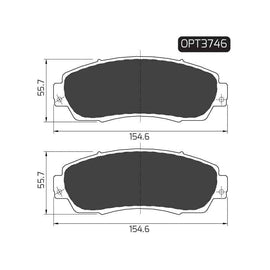 Chery CR-V - Front Brake Pads | OPTIMA | OPT3746 - SKU OPT3746 - SpareMe South Africa