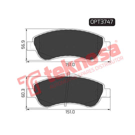 Brake Components Brake Pads OPT3747 for Sale South Africa Brake Pads SpareMe