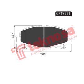 Brake Components Brake Pads OPT3751 for Sale South Africa Brake Pads SpareMe