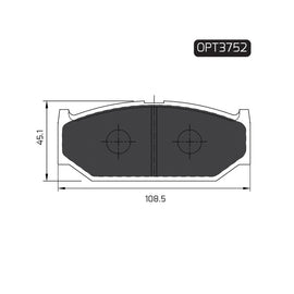 OPTIMA Front Brake Pads for Suzuki Ciaz - SKU OPT3752 - SpareMe South Africa