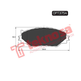 Brake Components Brake Pads OPT3754 for Sale South Africa Brake Pads SpareMe