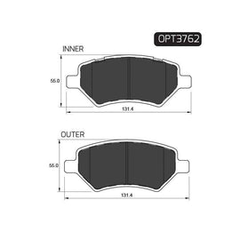 Chery Tiggo - Front Brake Pads | OPTIMA | OPT3762 - SKU OPT3762 - SpareMe South Africa