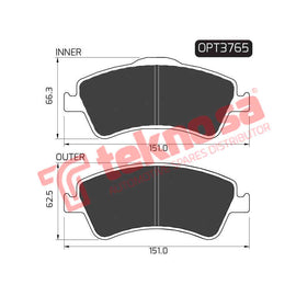 Brake Components Brake Pads OPT3765 for Sale South Africa Brake Pads SpareMe