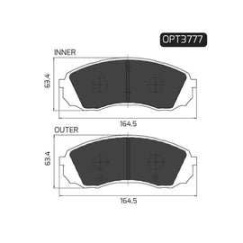 Haval H1 - Front Brake Pads | OPTIMA | OPT3777 - SKU OPT3777 - SpareMe South Africa
