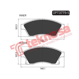 Brake Components Brake Pads OPT3779-S for Sale South Africa Brake Pads SpareMe