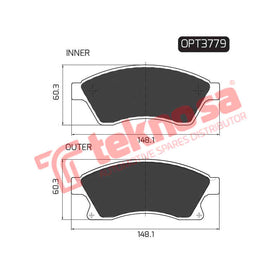 Brake Components Brake Pads OPT3779 for Sale South Africa Brake Pads SpareMe