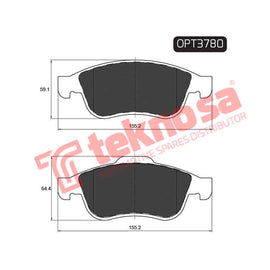Brake Components Brake Pads OPT3780 for Sale South Africa Brake Pads SpareMe