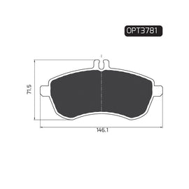 OPTIMA Front Brake Pads for Mercedes-Benz C-Series - SKU OPT3781 - SpareMe South Africa