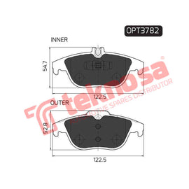 Brake Components Brake Pads OPT3782 for Sale South Africa Brake Pads SpareMe