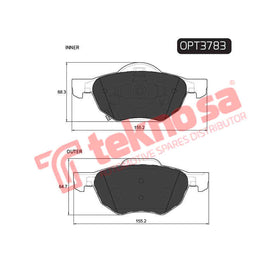 Brake Components Brake Pads OPT3783 for Sale South Africa Brake Pads SpareMe