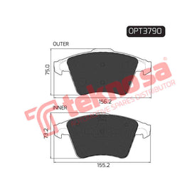 Brake Components Brake Pads OPT3790 for Sale South Africa Brake Pads SpareMe