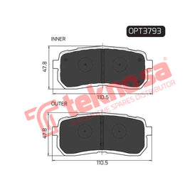 Brake Components Brake Pads OPT3793 for Sale South Africa Brake Pads SpareMe