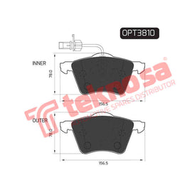 Brake Components Brake Pads OPT3810 for Sale South Africa Brake Pads SpareMe