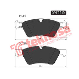 Brake Components Brake Pads OPT3819 for Sale South Africa Brake Pads SpareMe