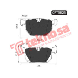 Brake Components Brake Pads OPT3823 for Sale South Africa Brake Pads SpareMe