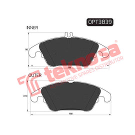 Brake Components Brake Pads OPT3839 for Sale South Africa Brake Pads SpareMe