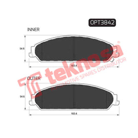 Brake Components Brake Pads OPT3842 for Sale South Africa Brake Pads SpareMe