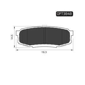 OPTIMA Rear Brake Pads for Lexus LX - SKU OPT3848 - SpareMe South Africa