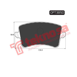 Brake Components Brake Pads OPT3850 for Sale South Africa Brake Pads SpareMe