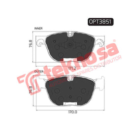 Brake Components Brake Pads OPT3851 for Sale South Africa Brake Pads SpareMe