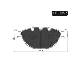 BMW 5 Series - Front Brake Pads | OPTIMA | OPT3857 - SKU OPT3857 - SpareMe South Africa