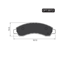 OPTIMA Front Brake Pads for GWM H5 - SKU OPT3872 - SpareMe South Africa