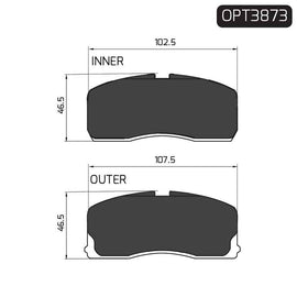 Geely CK I - Front Brake Pads | OPTIMA | OPT3873 - SKU OPT3873 - SpareMe South Africa