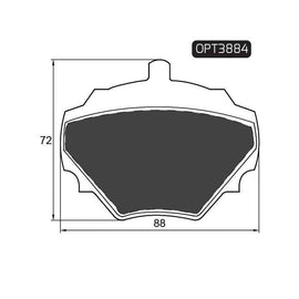 Land Rover Defender - Rear Brake Pads | OPTIMA | OPT3884 - SKU OPT3884 - SpareMe South Africa