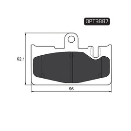 OPTIMA Rear Brake Pads for Lexus LS - SKU OPT3887 - SpareMe South Africa
