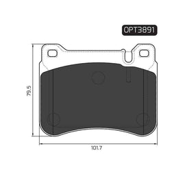 Mercedes-Benz C-Series - Front Brake Pads | OPTIMA | OPT3891 - SKU OPT3891 - SpareMe South Africa