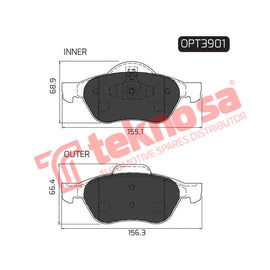 Brake Components Brake Pads OPT3901 for Sale South Africa Brake Pads SpareMe