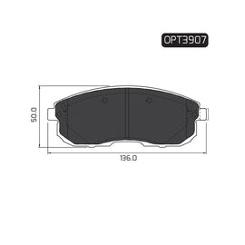 OPTIMA Front Brake Pads for Nissan 180SX - SKU OPT3907 - SpareMe South Africa