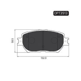 OPTIMA Front Brake Pads for Toyota Camry - SKU OPT3913 - SpareMe South Africa