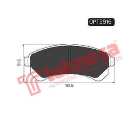 Brake Components Brake Pads OPT3916 for Sale South Africa Brake Pads SpareMe